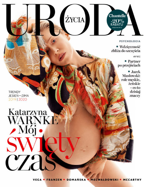 Uroda Życia Magazine, cover story with Kasia Warnke, styled by Janek Kryszczak
