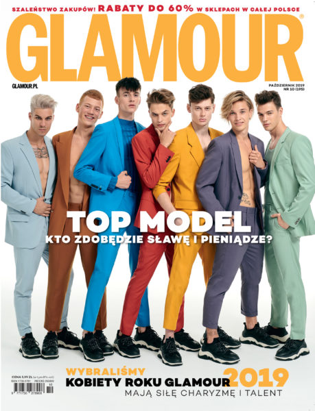 Cover story for Glamour x Top Model, October 2019 photographed by Ala Wesolowska