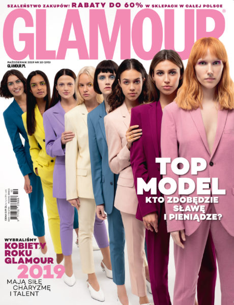 Cover story for Glamour x Top Model, October 2019 photographed by Ala Wesolowska