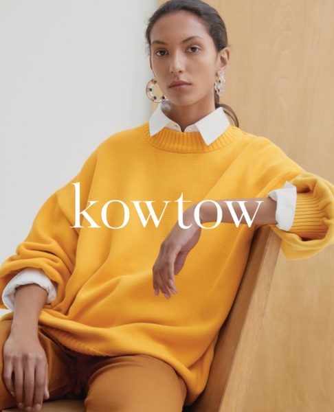 Commercial work for KowTow with makeup & hair by Aga Brudny