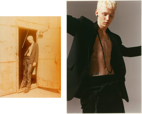 Mens editorial for Behind The Blinds photographed by Lola Banet