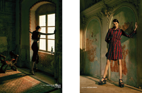 Fashion editorial for Numero Russia by makeup artist Aga Brudny
