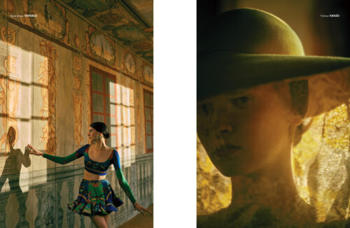 Fashion editorial for Numero Russia by makeup artist Aga Brudny
