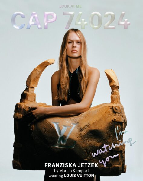 Fashion editorial for Cap74024 x Louis Vuitton with hairstyle by Michał Pasymowski