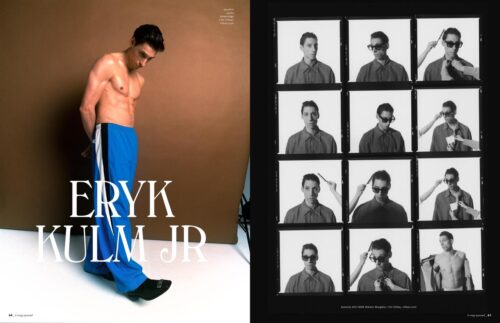 Portrait editorial for K Mag with Eryk Kulm photographed by Max Gronowski