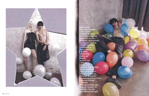 Editorial for K Mag with Top Model photographed by Max Gronowski