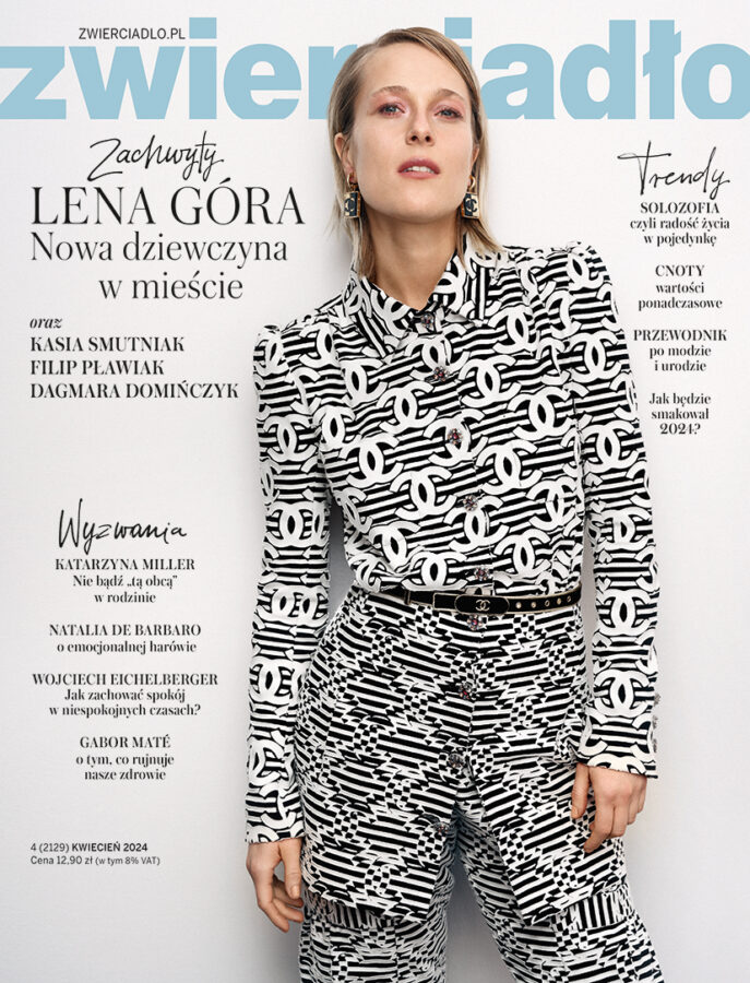 Portrait editorial for Zwierciadło Magazine with styling by Ewelona