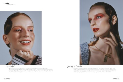 Beauty editorial for Glamour x Chanel photographed by Ala Wesolowska