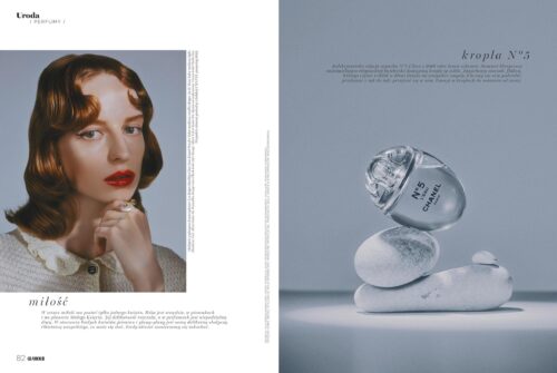 Beauty editorial for Glamour x Chanel photographed by Ala Wesolowska