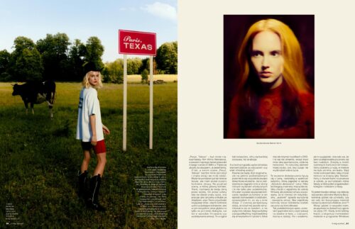 Portrait editorial for K Mag Magazine x Martyna Byczkowska with hairstyle by Arkadiusz Ukleja