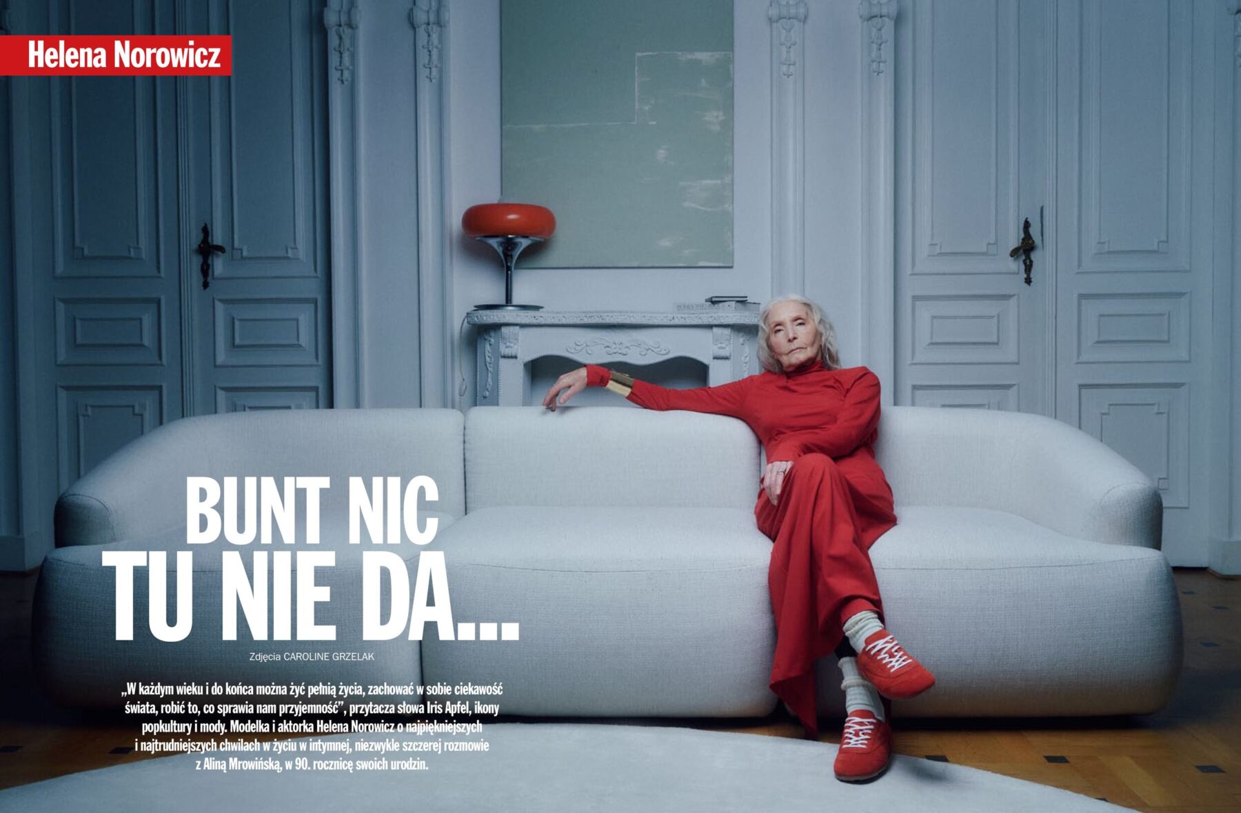 Portrait Editorial for Viva! Magazine photographed by Caroline Grzelak