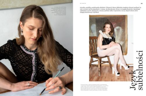 Photographer Ala Wesolowska portrait photoshoot for ART MONITOR
