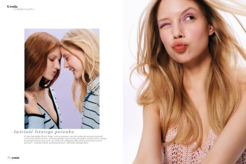 Chanel Beauty editorial for Glamour Magazine photographed by Ala Wesolowska