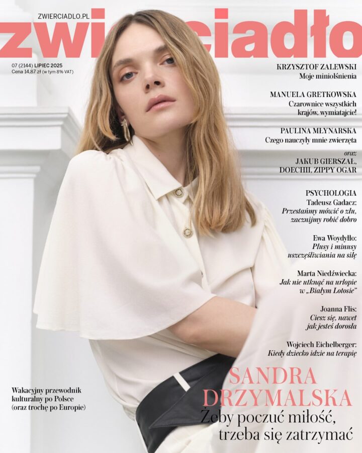 Portrait Editorial for Zwierciadło Magazine with hairstyle by Arkadiusz Ukleja
