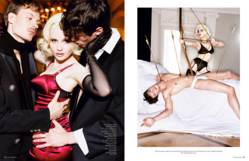 Portrait Editorial for K Mag Magazine with hairstyle by Arkadiusz Ukleja