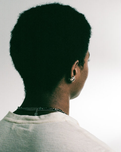 Portrait editorial for Dazed Magazine photographed by Piotr Włochyń