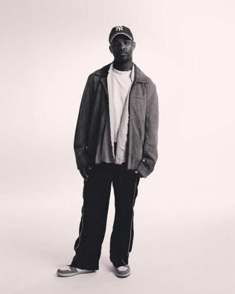 Portrait editorial for Dazed Magazine photographed by Piotr Włochyń