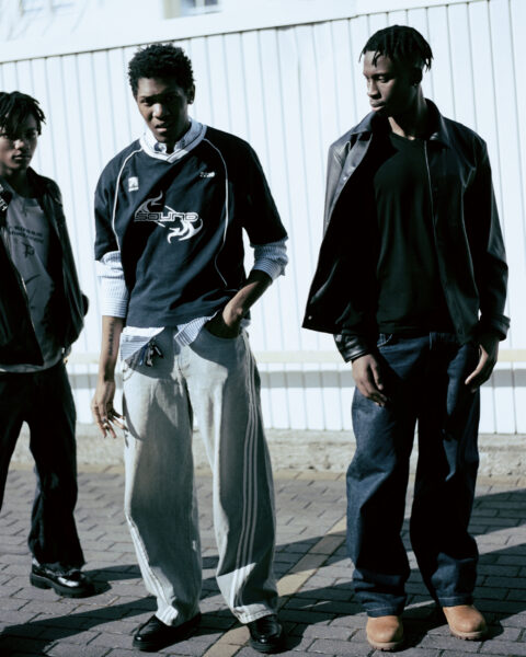 Portrait editorial for Dazed Magazine photographed by Piotr Włochyń