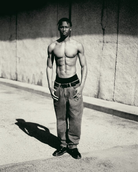 Portrait editorial for Dazed Magazine photographed by Piotr Włochyń