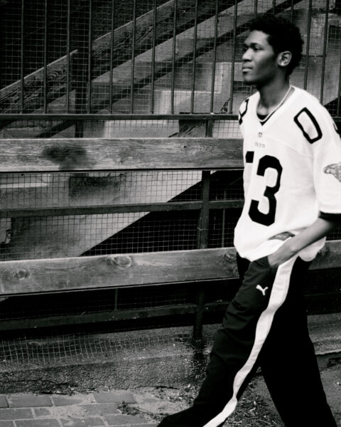 Portrait editorial for Dazed Magazine photographed by Piotr Włochyń