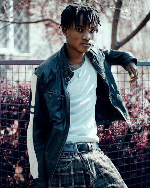 Portrait editorial for Dazed Magazine photographed by Piotr Włochyń