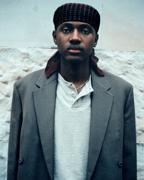 Portrait editorial for Dazed Magazine photographed by Piotr Włochyń