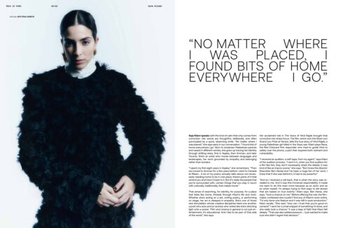 Portrait editorial for Yung Magazine photographed by Caroline Grzelak