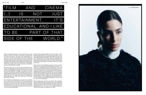 Portrait editorial for Yung Magazine photographed by Caroline Grzelak