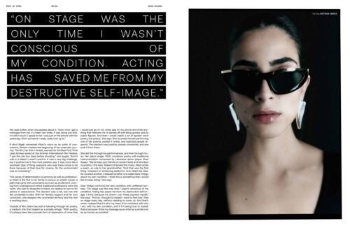 Portrait editorial for Yung Magazine photographed by Caroline Grzelak