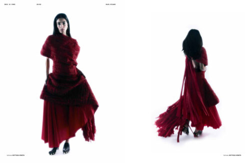 Portrait editorial for Yung Magazine photographed by Caroline Grzelak