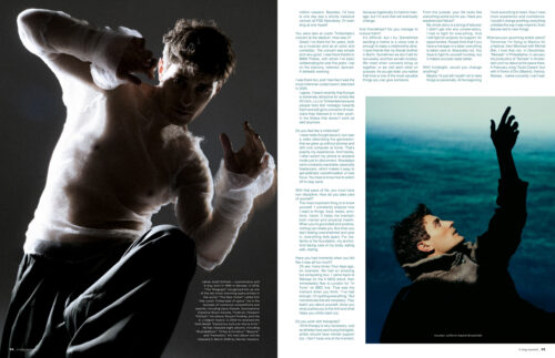 Portrait Editorial for K Mag Magazine with makeup by Cincior