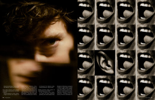 Portrait Editorial for K Mag Magazine with makeup by Cincior