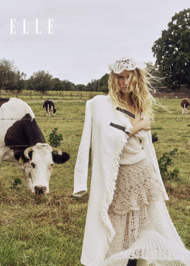 Fashion Editorial for Elle OZ with hairstyle by Arkadiusz Ukleja