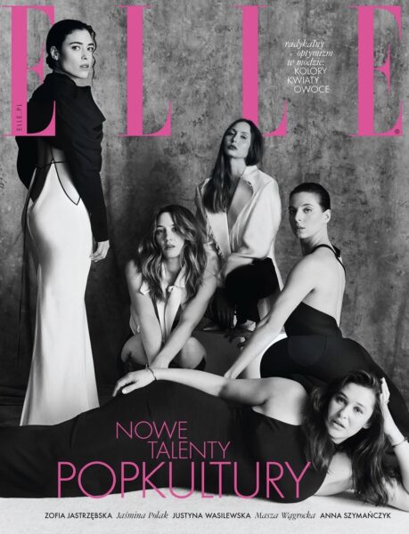 Cover Story for Elle Polska with makeup by Cincior and Hair by Arkadiusz Ukleja