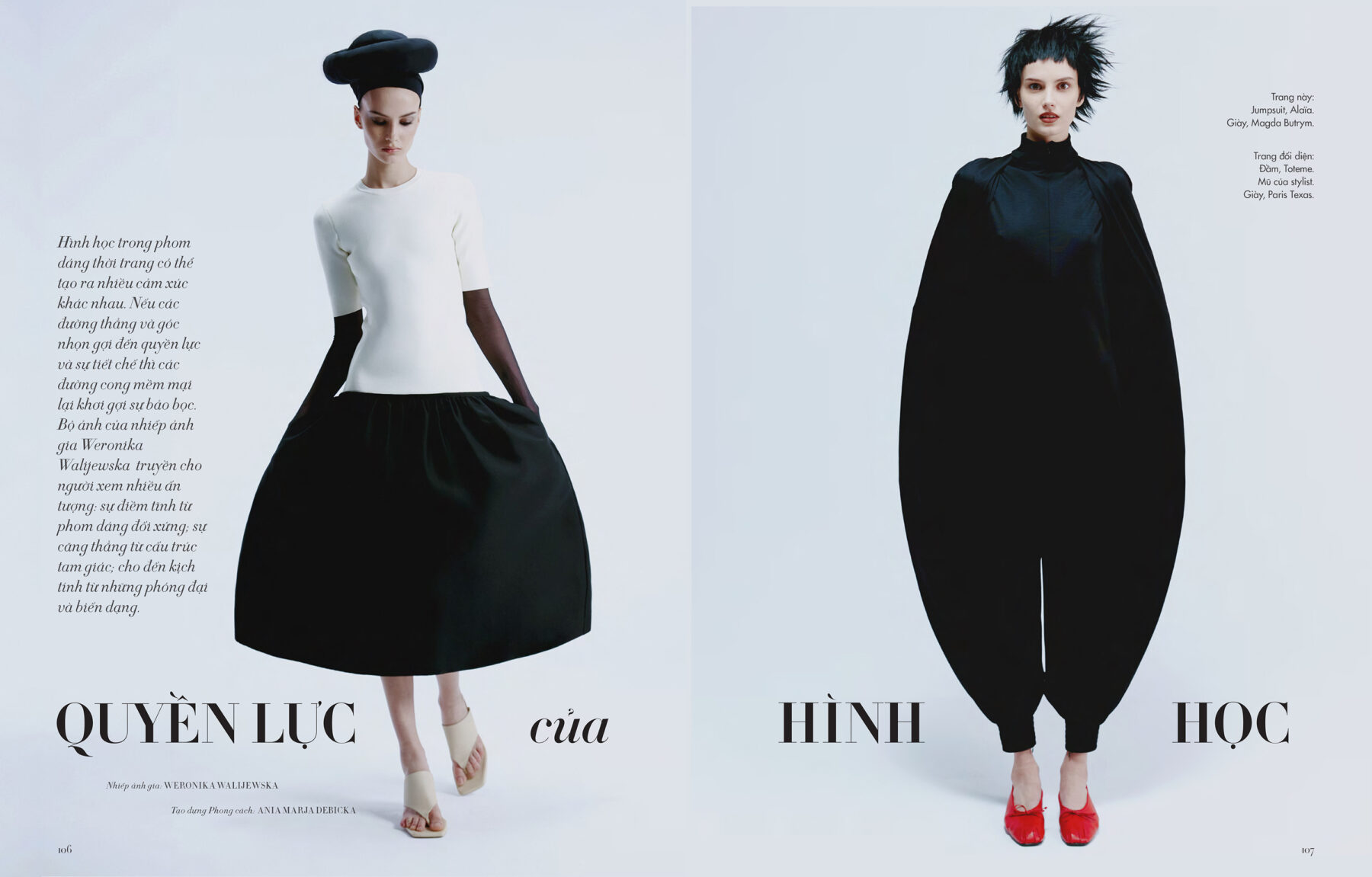 Fashion editorial for Harper's Bazaar Vietnam photographed by Weronika Walijewska