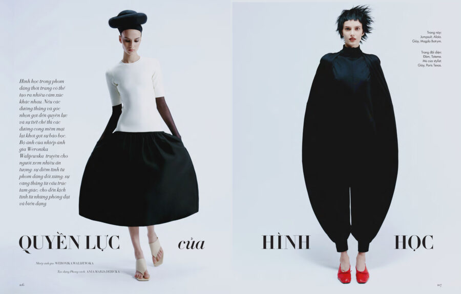 Fashion editorial for Harper's Bazaar Vietnam photographed by Weronika Walijewska