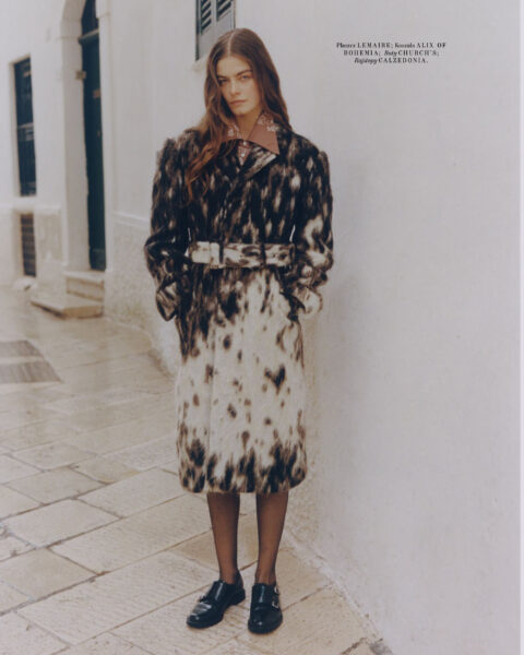 Fashion editorial for Vogue Polska with makeup by Cincior