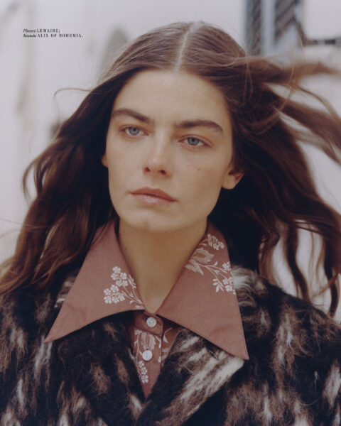 Fashion editorial for Vogue Polska with makeup by Cincior