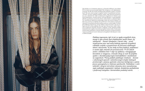 Fashion editorial for Vogue Polska with makeup by Cincior