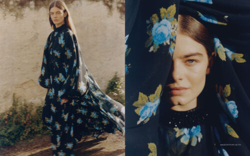 Fashion editorial for Vogue Polska with makeup by Cincior