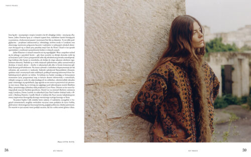 Fashion editorial for Vogue Polska with makeup by Cincior