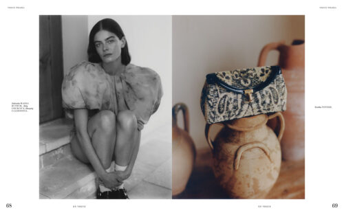 Fashion editorial for Vogue Polska with makeup by Cincior